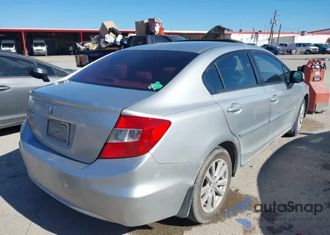 2012 Honda Civic Ex from USA, damaged, VIN JHMFB2F88CS004222